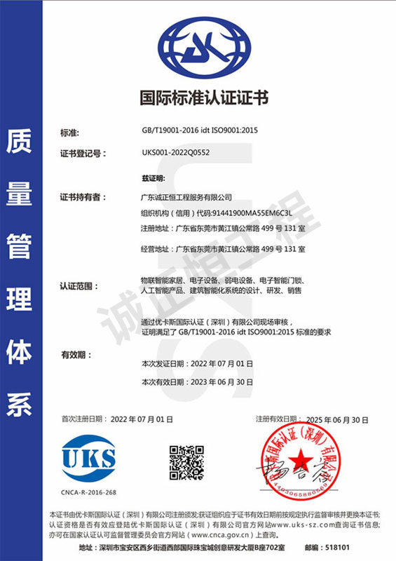 ISO9001國際質量管理體系